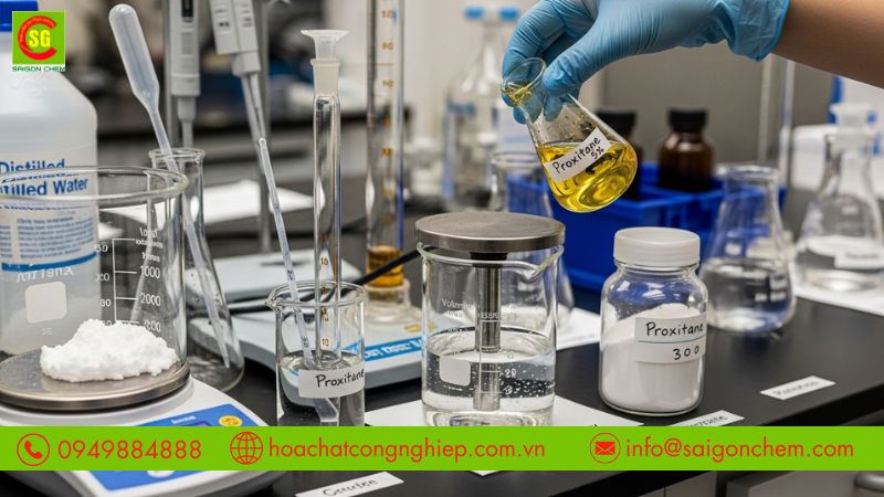 Pha dung dịch đ&uacute;ng nồng độ để đảm bảo hiệu quả v&agrave; tiết kiệm h&oacute;a chất